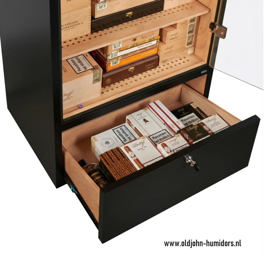 H300 Adorini Primo Cabinet Humidor Black 5400 cigars