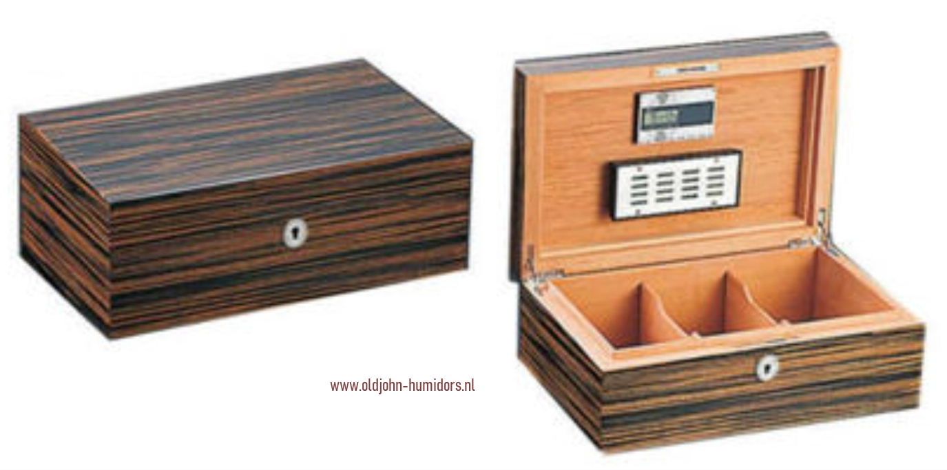 H45 Humidor Ebbenhout Siglo merk humidor - voor 90 sigaren 