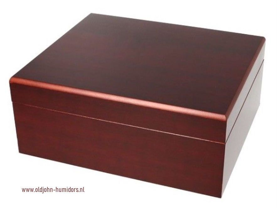 H72 humidor giftset startset zwart met zwart met bijpassende asbak en luxe RVS knipper, hygrometer met zwarte wijzerplaat. Verkoop via www.oldjohn-humidors.nl
