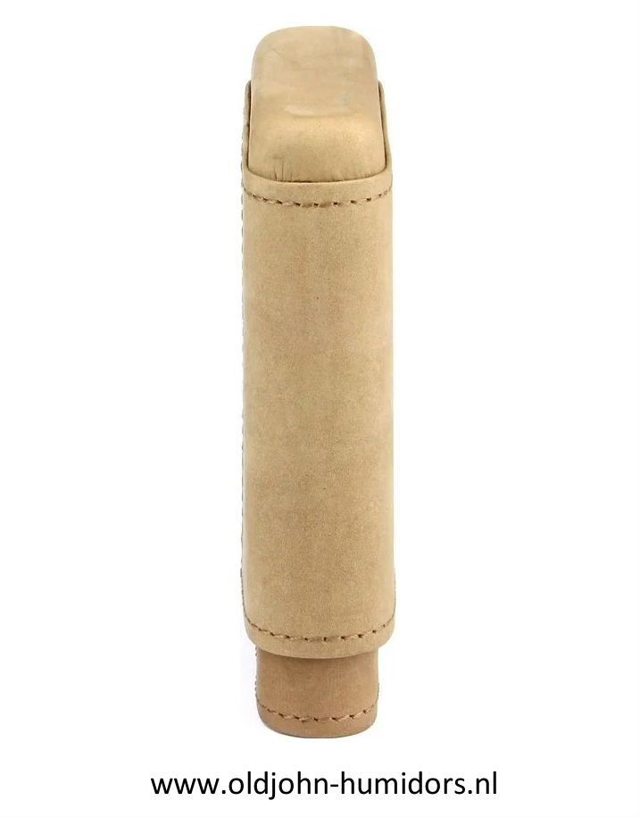 Adorini sigarenkoker bruin suede leer 3 tot 5 sigaren SK05