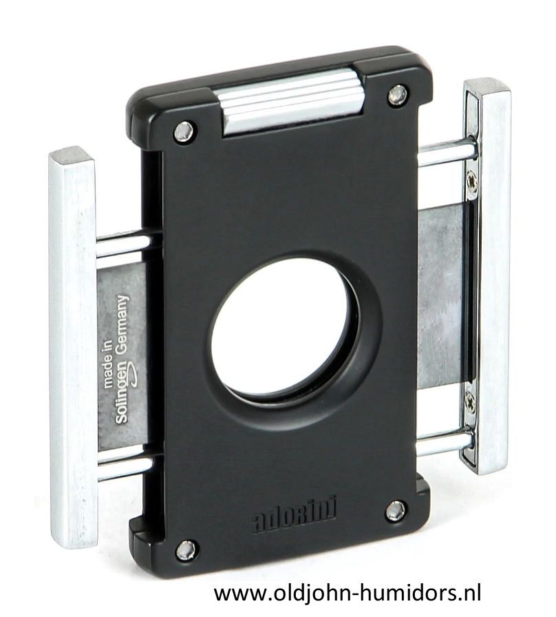 skn22 Nieuwe professionele top merk sigarenknipper van ADORINI ® - chirurgisch staal - dubbel mes, vlijmscherp - geïntegreerd veermechanisme - geschenkverpakking - leverbaar uit voorraad , verkoop via oldjohn-humidors.nl