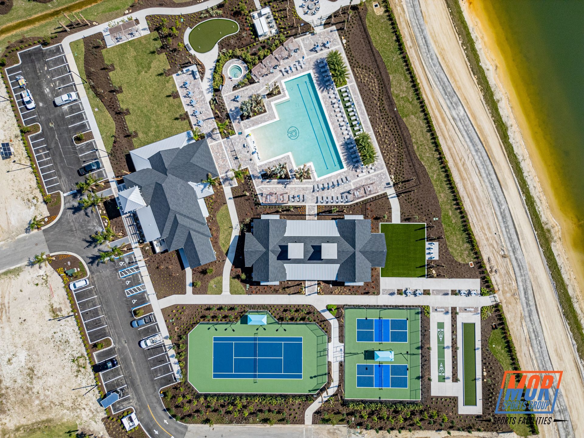 Pickleball courts at Regency at Babcock Ranch