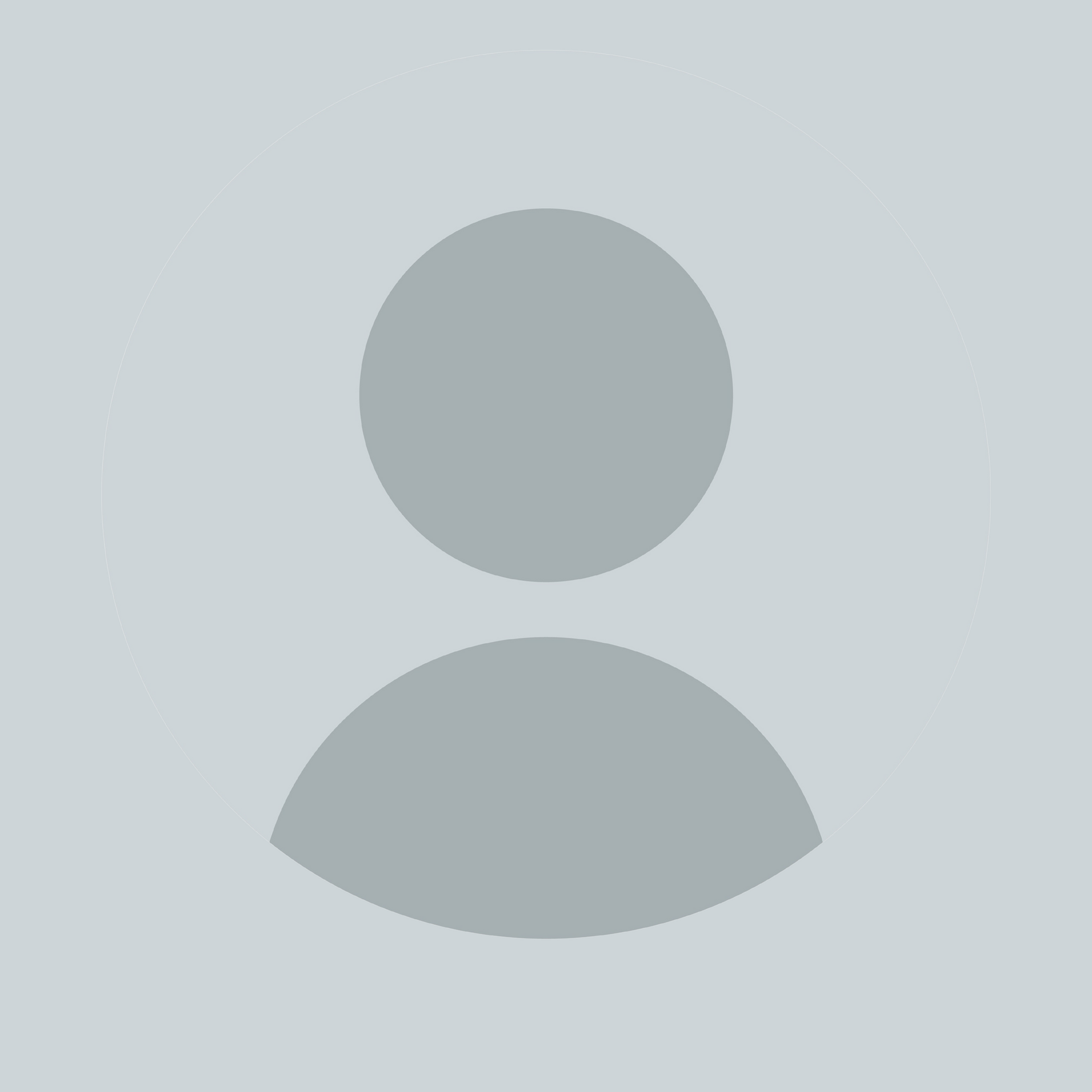 Gray generic user avatar icon on a light background
