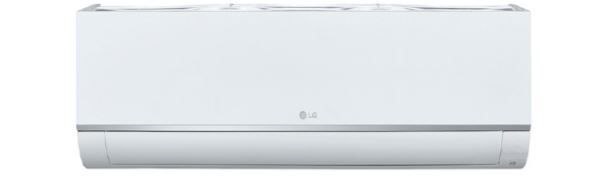 White wall-mounted air conditioner unit on a plain light background White wall-mounted air conditioner unit on a plain light background