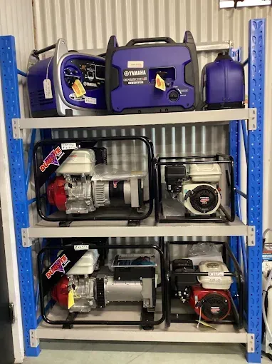 Generators On Blue Shelving — Whitsunday Mowers In Proserpine, QLD