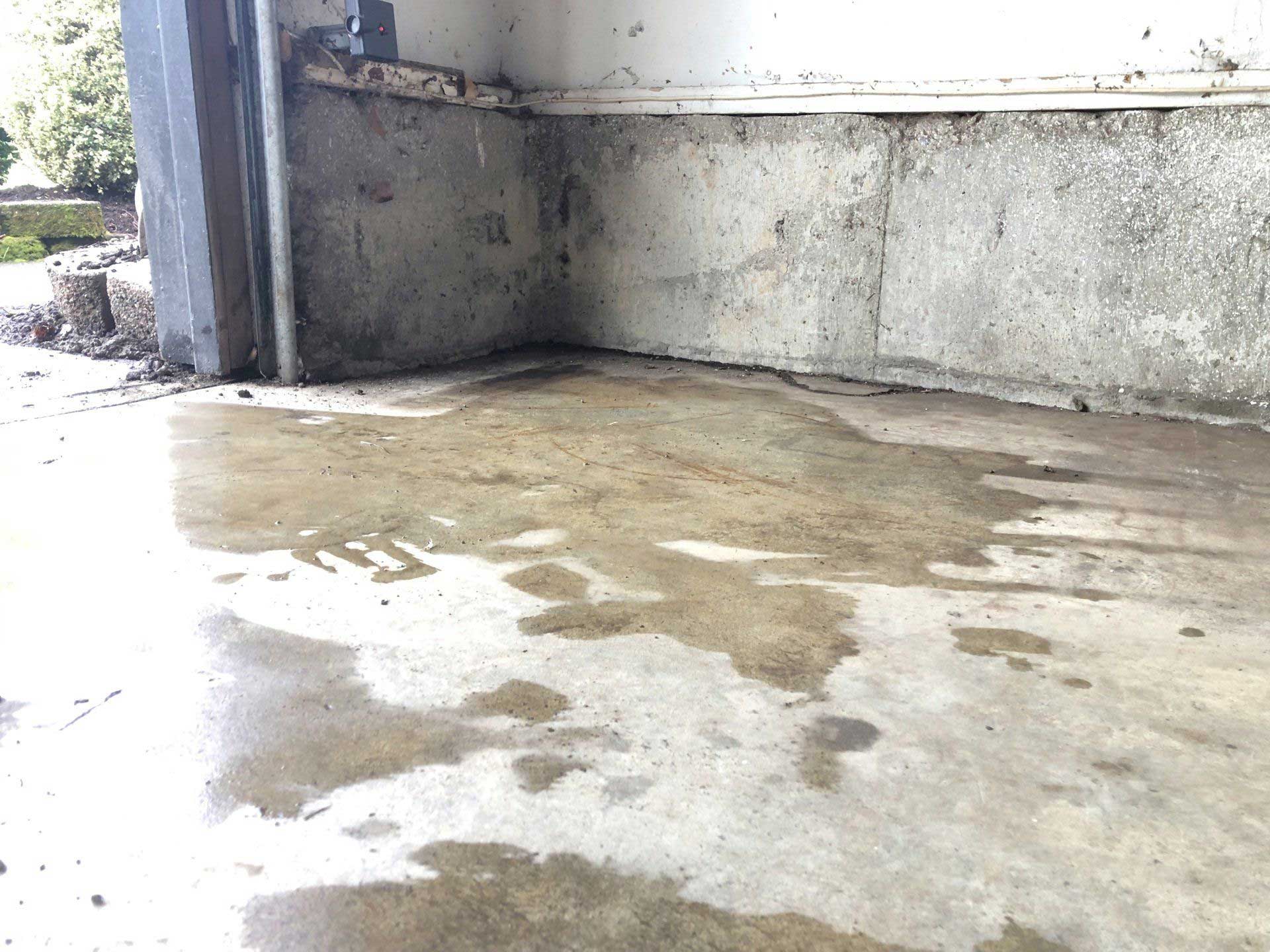 After Mudjacking Garage