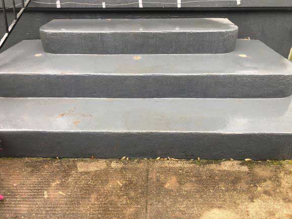 After Mudjacking Front Steps