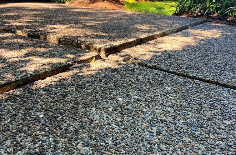 Cracked Concrete Walkway 