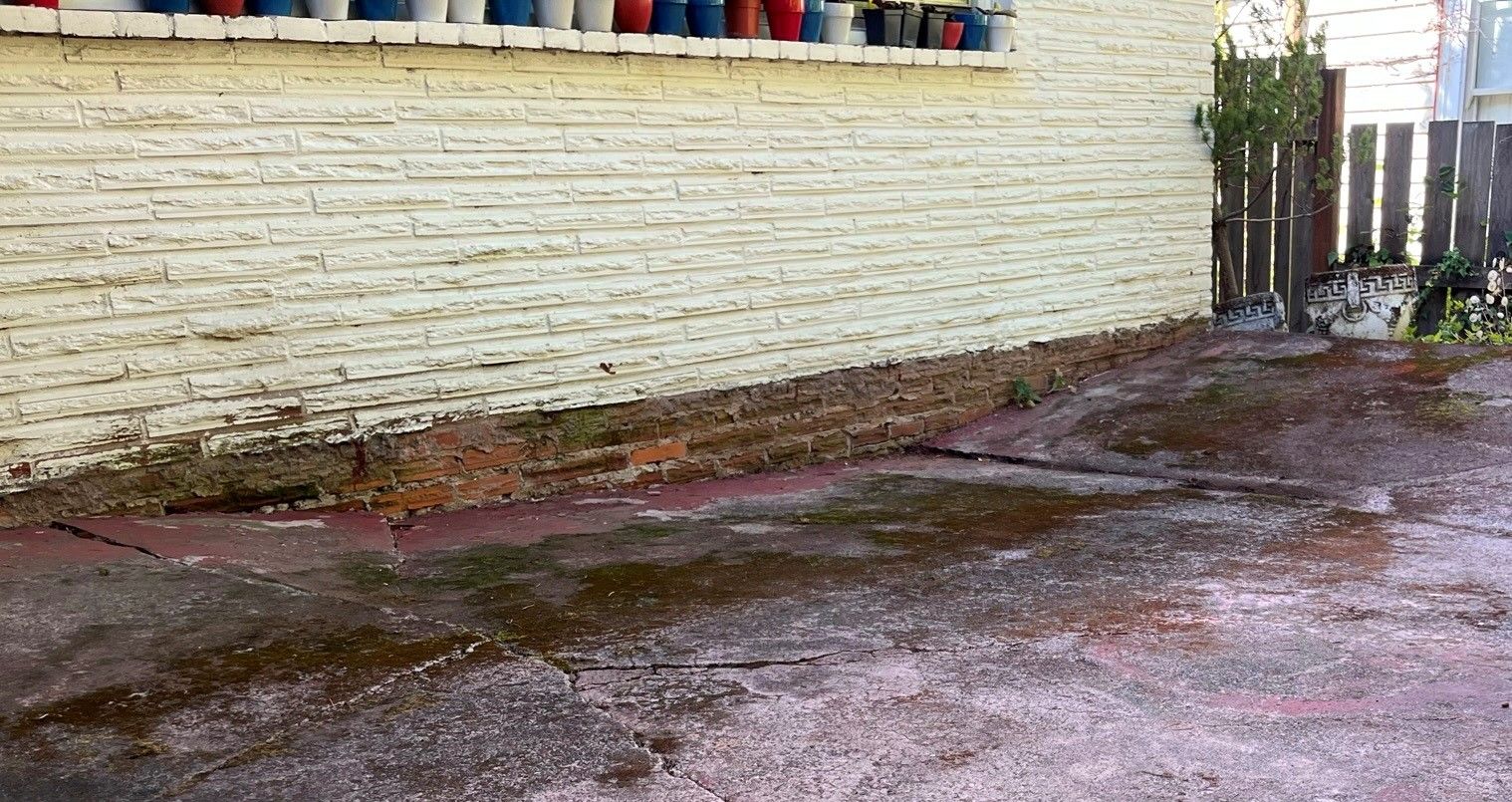 Damaged Foundation Driveway