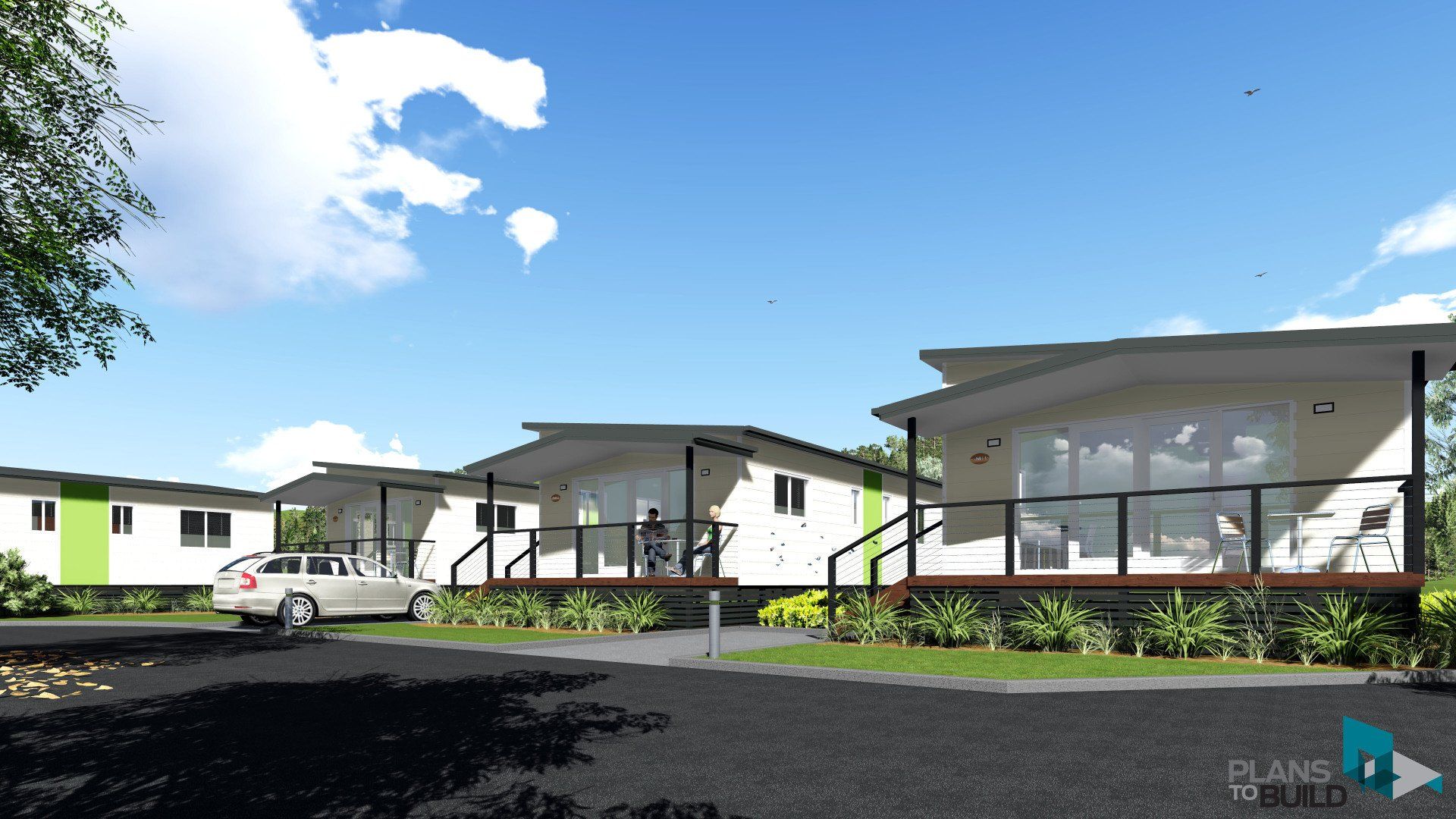 Big 4 cabins render
