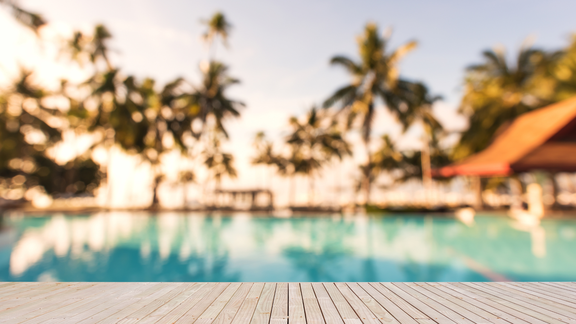An outdoor swimming pool