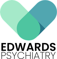 Logo: Heart-shaped design in shades of blue and green above the text