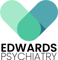 Logo: Heart-shaped design in shades of blue and green above the text