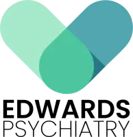 Logo: Heart-shaped design in shades of blue and green above the text