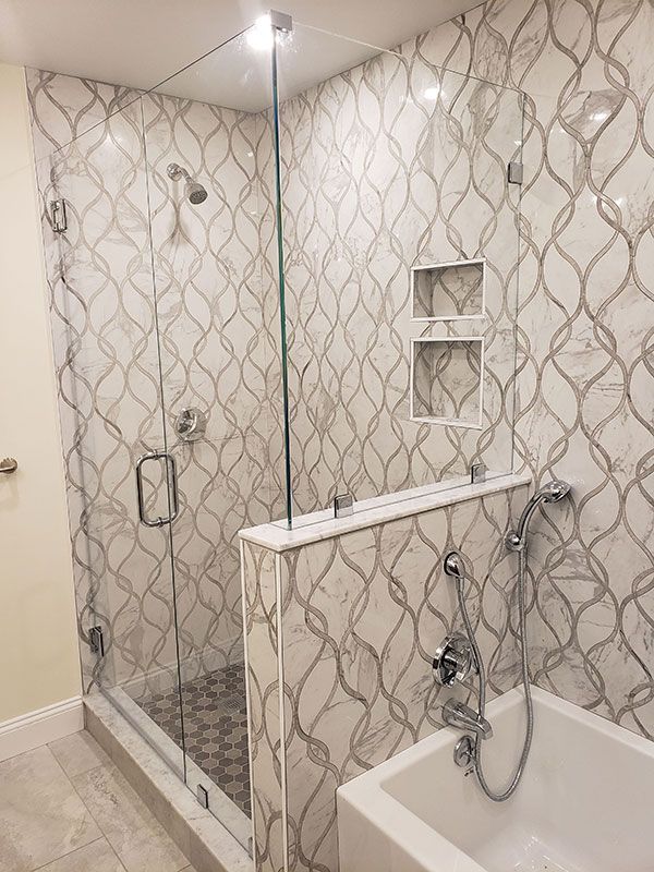 remodeled bathroom shower