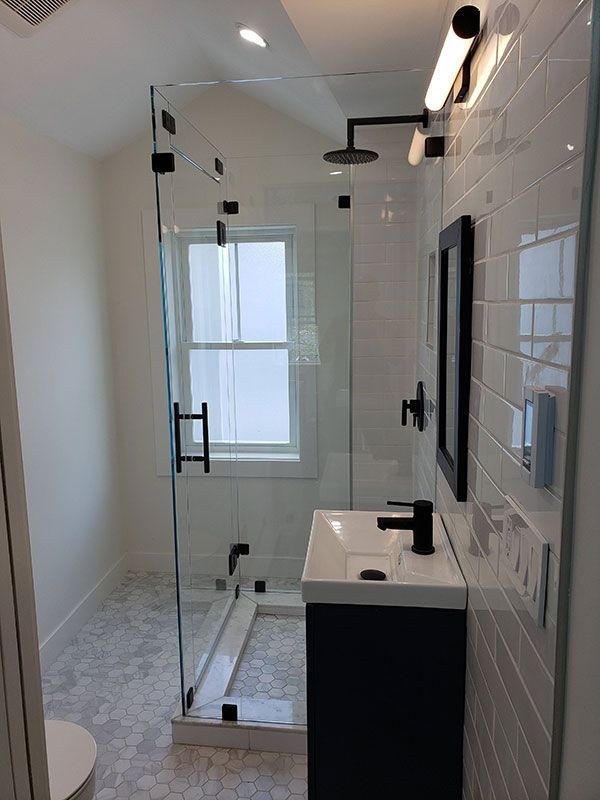 remodeled bathroom shower