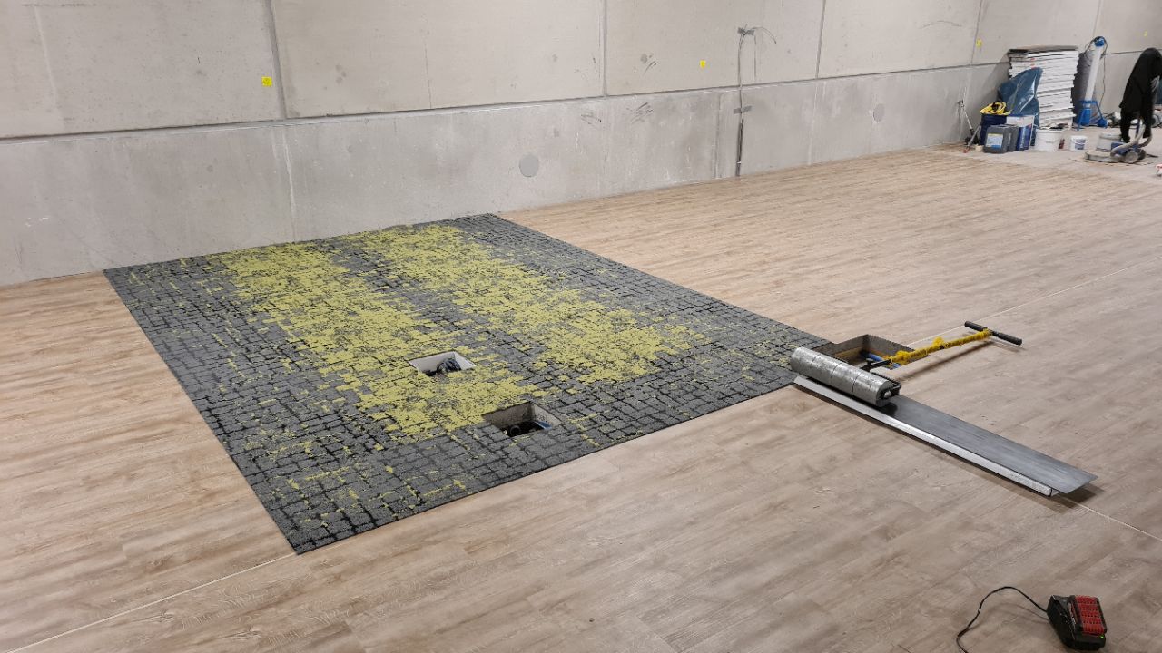 Referenz für arbeiten bei Fitnessstudio - Morefit - Baustelle Bodendämmung