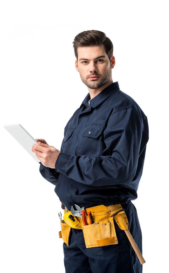 Plumber in blue uniform — Stillwater, OK — Roto-Rooter