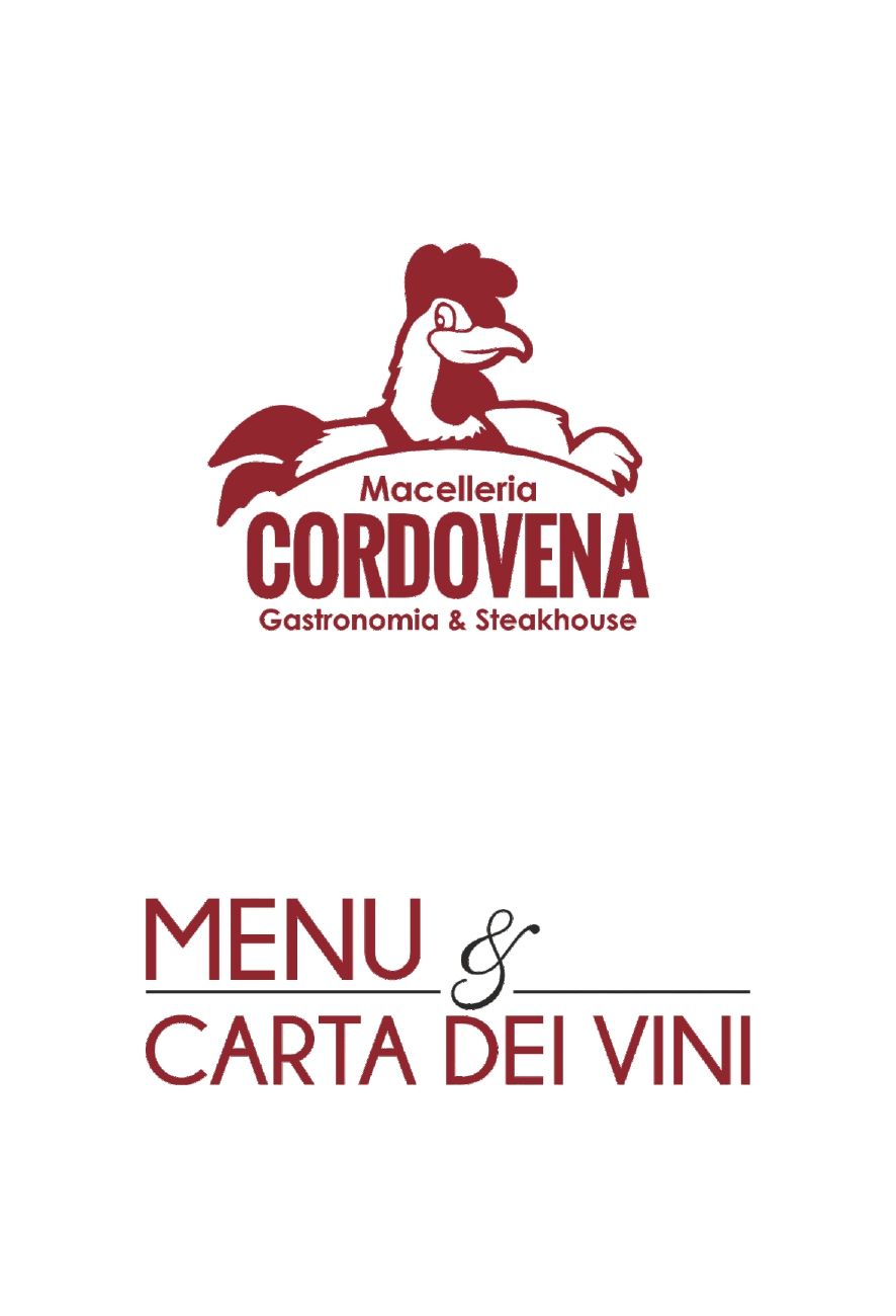 Logo for Macelleria Cordovena: A cartoon chicken above text