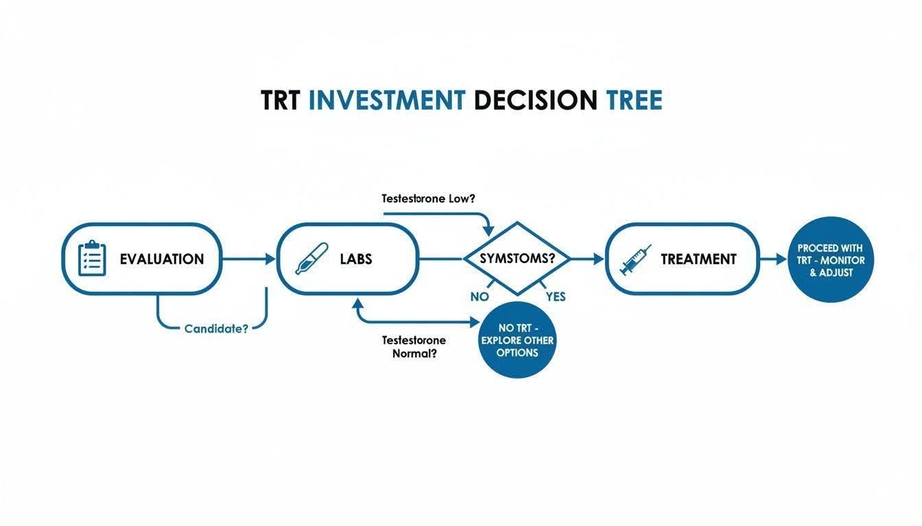 Diagram titled “The Low T-Sleep Disruption Cycle”: low testosterone, poor sleep quality, more low testosterone.
