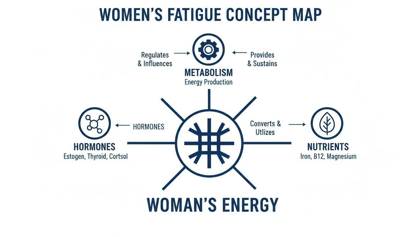 Diagram titled “The Low T-Sleep Disruption Cycle”: low testosterone, poor sleep quality, more low testosterone.