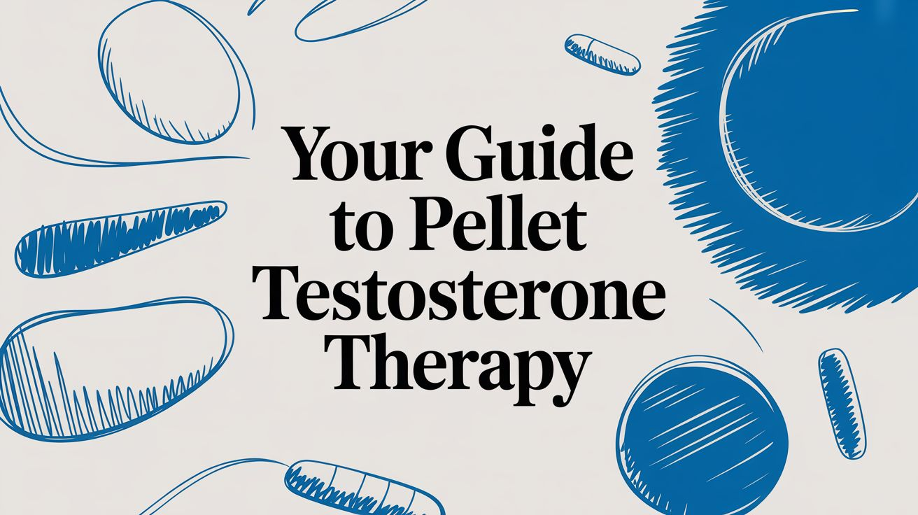 Blue-toned illustration with title “Can Low Testosterone Cause Sleep Problems and How to Fix It”