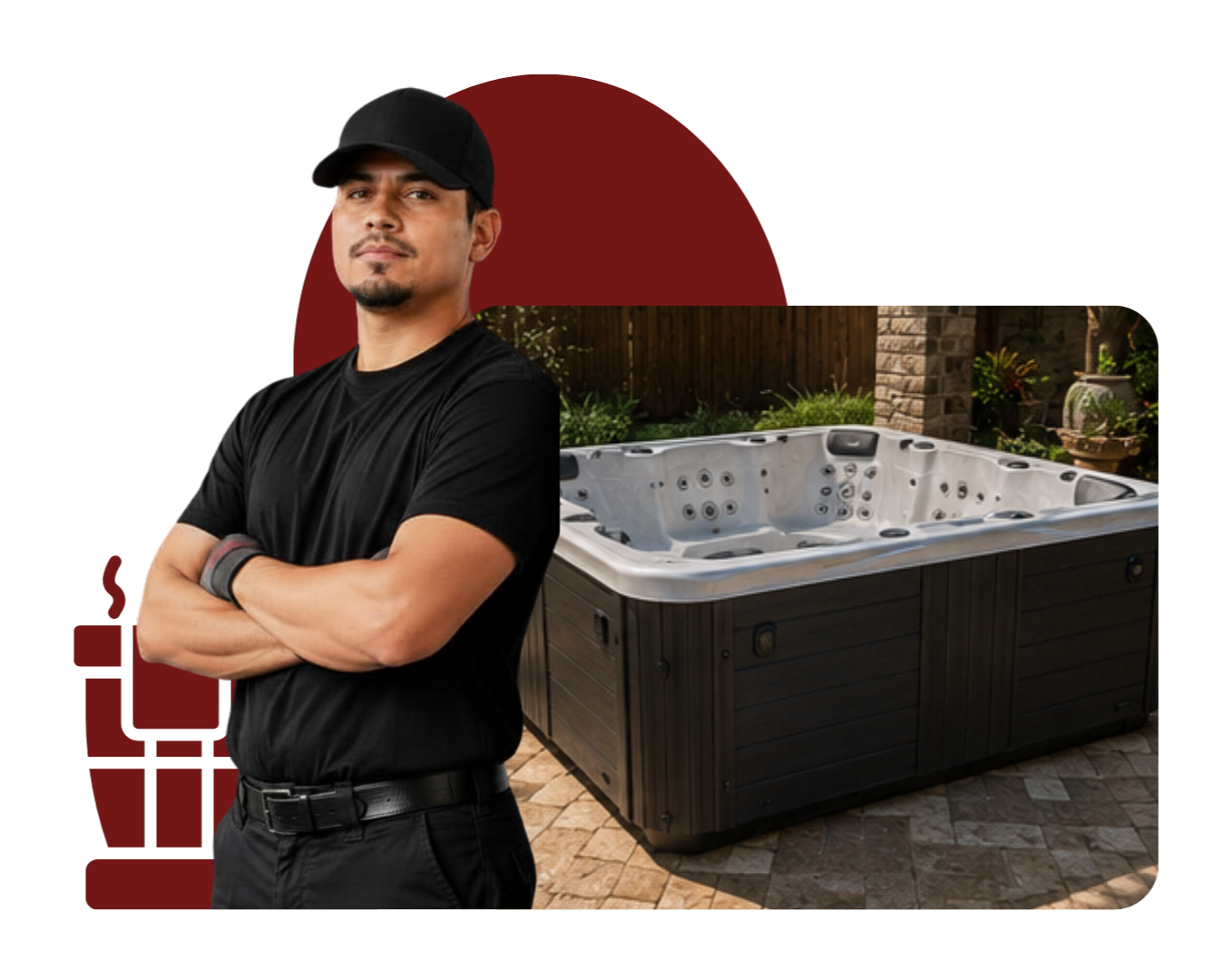 san antonio hot tub movers in action