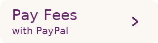 Pay Fees with PayPal, purple text on light background, arrow on the right.