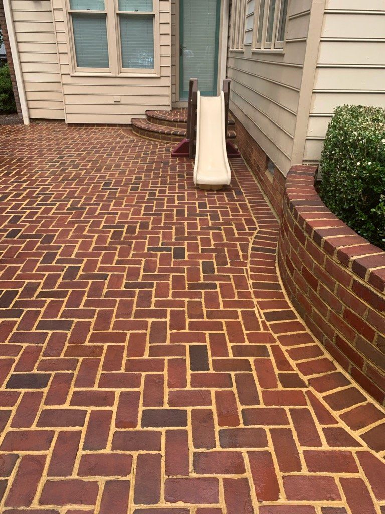 Pressure Washing Service Chesterfield County, VA: brick after pressure washing