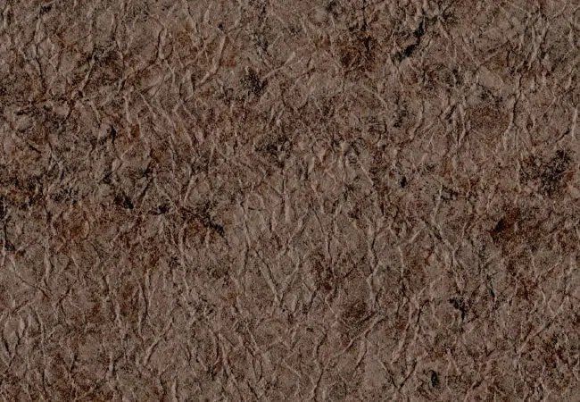 Un gros plan d'une de membrane de PVC couleur brun prestige