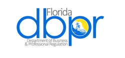 Florida DBPR logo: Blue letters