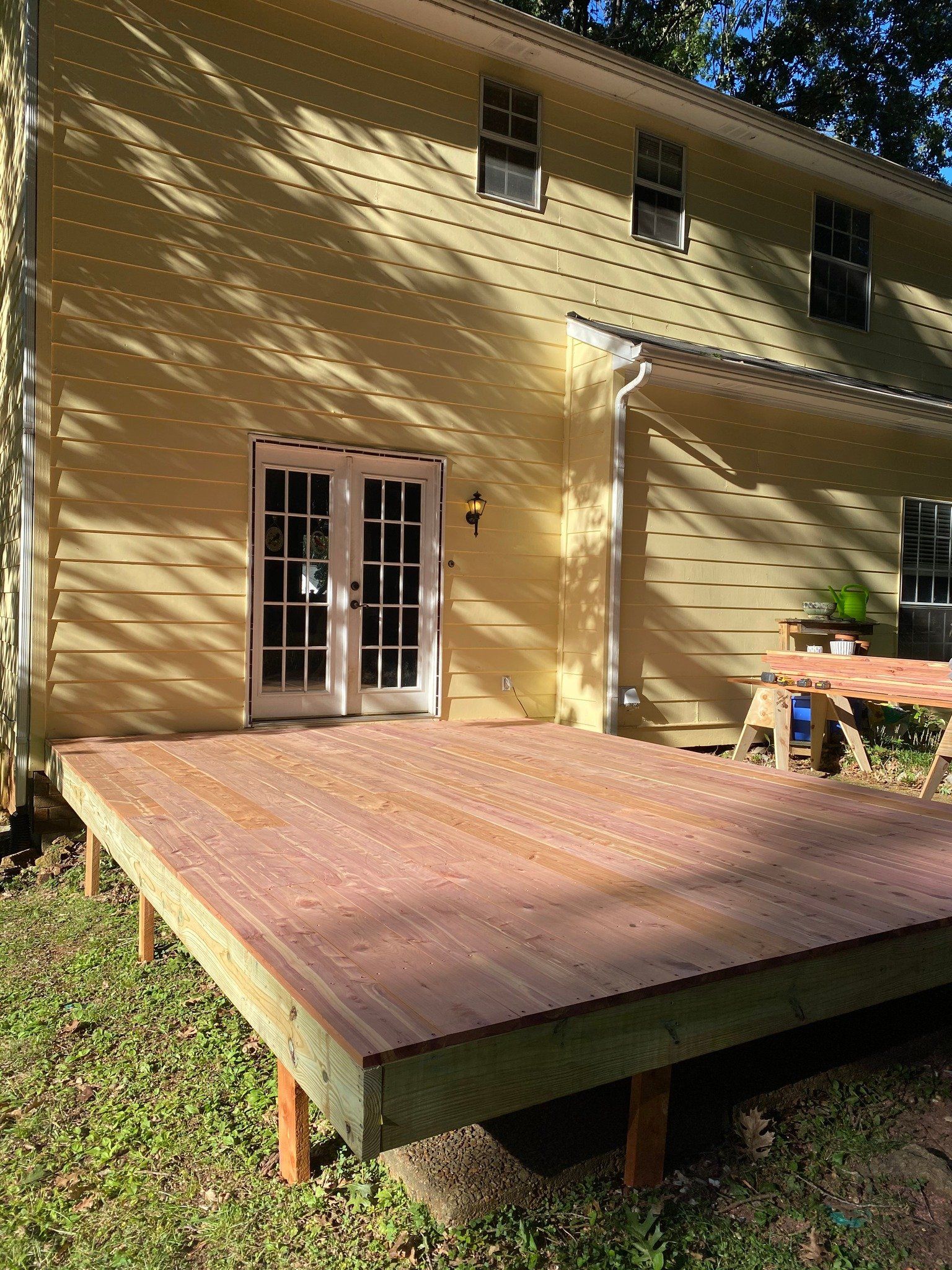 wooden patio