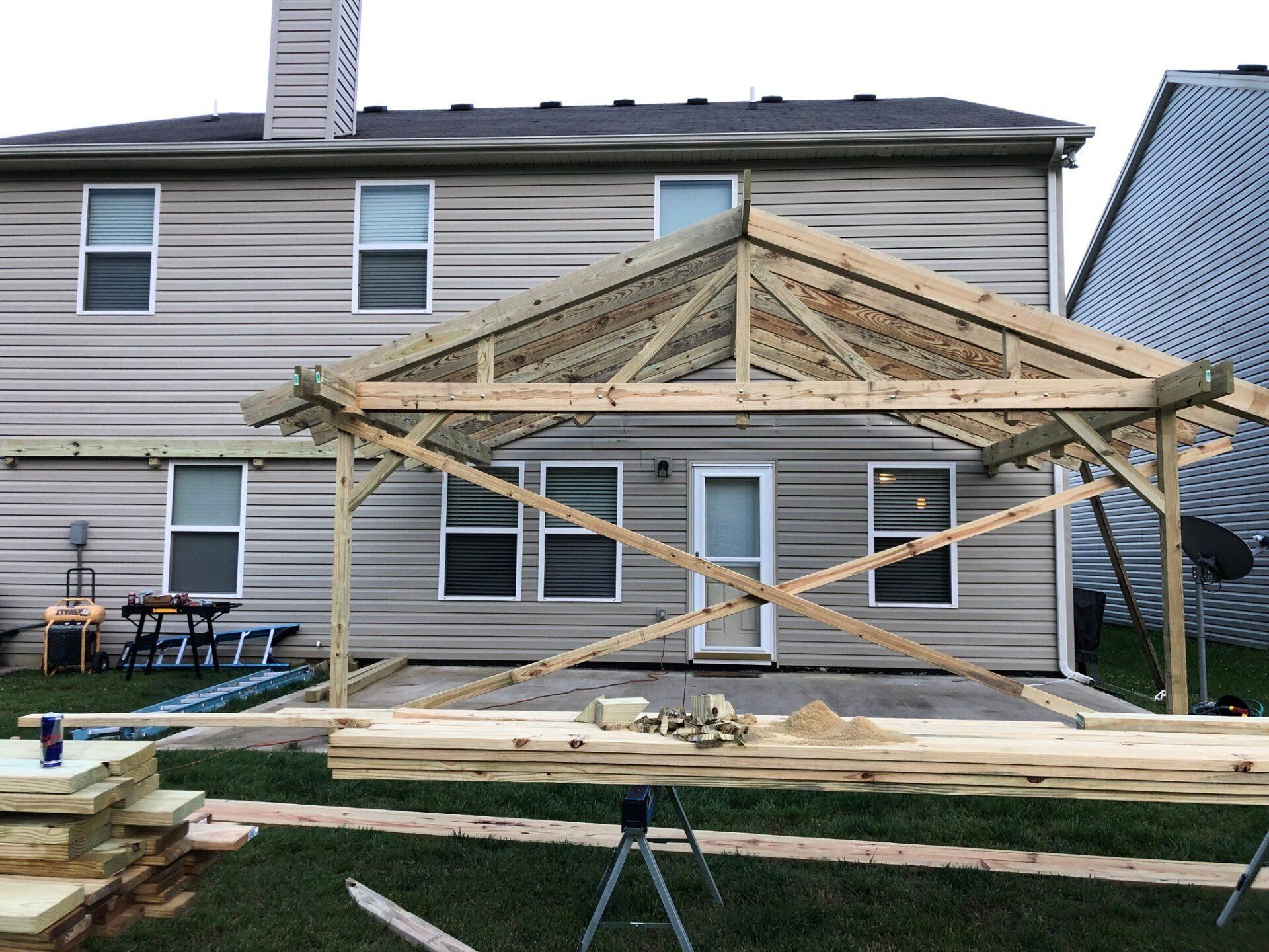 deck built by a carpenter