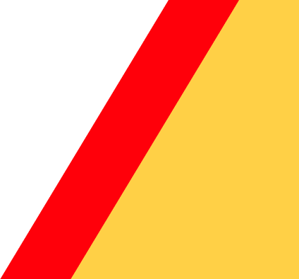 Diagonal red stripe on a white and yellow background | Trask Automotive