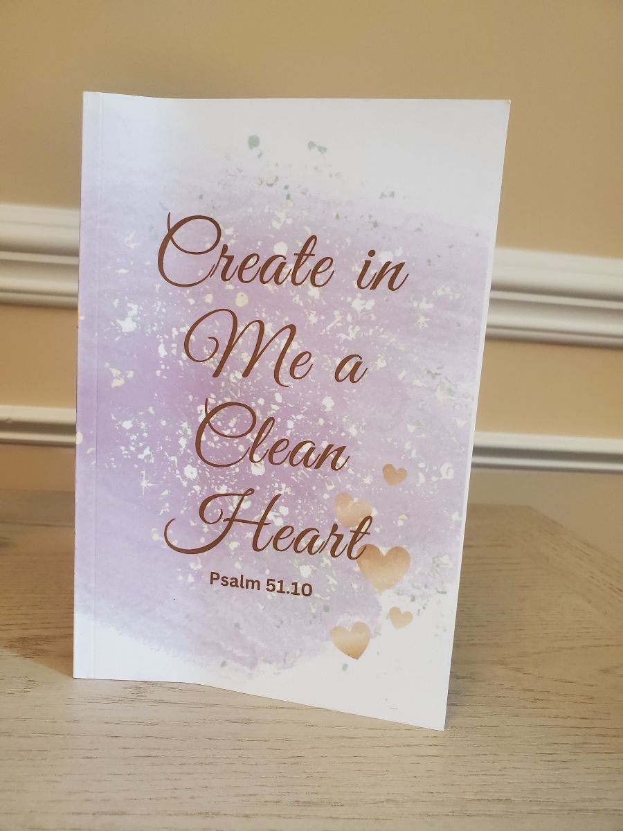 Off white cover with hearts for Create Journal