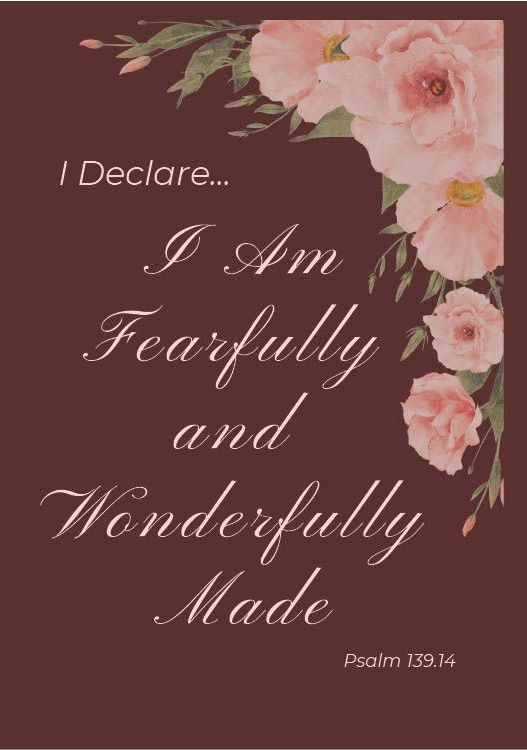 Burgundy Fearfully journal cover
