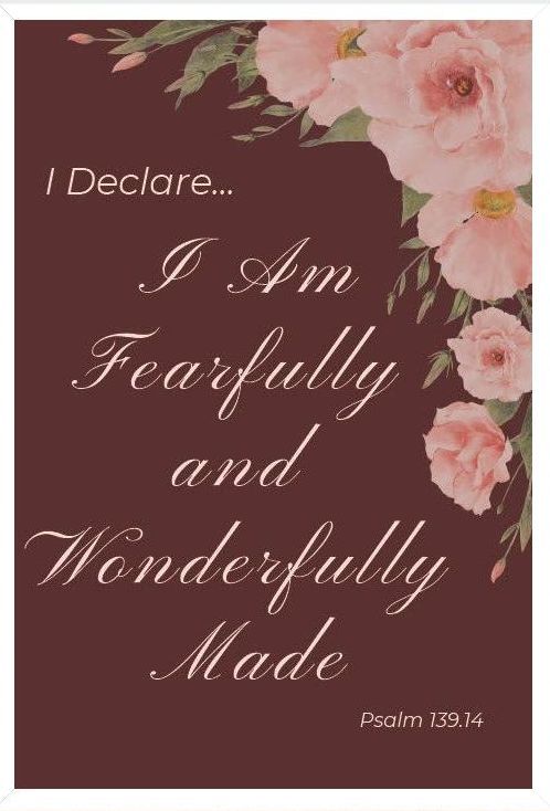 Maroon colored cover with flowers for Fearfully Journal