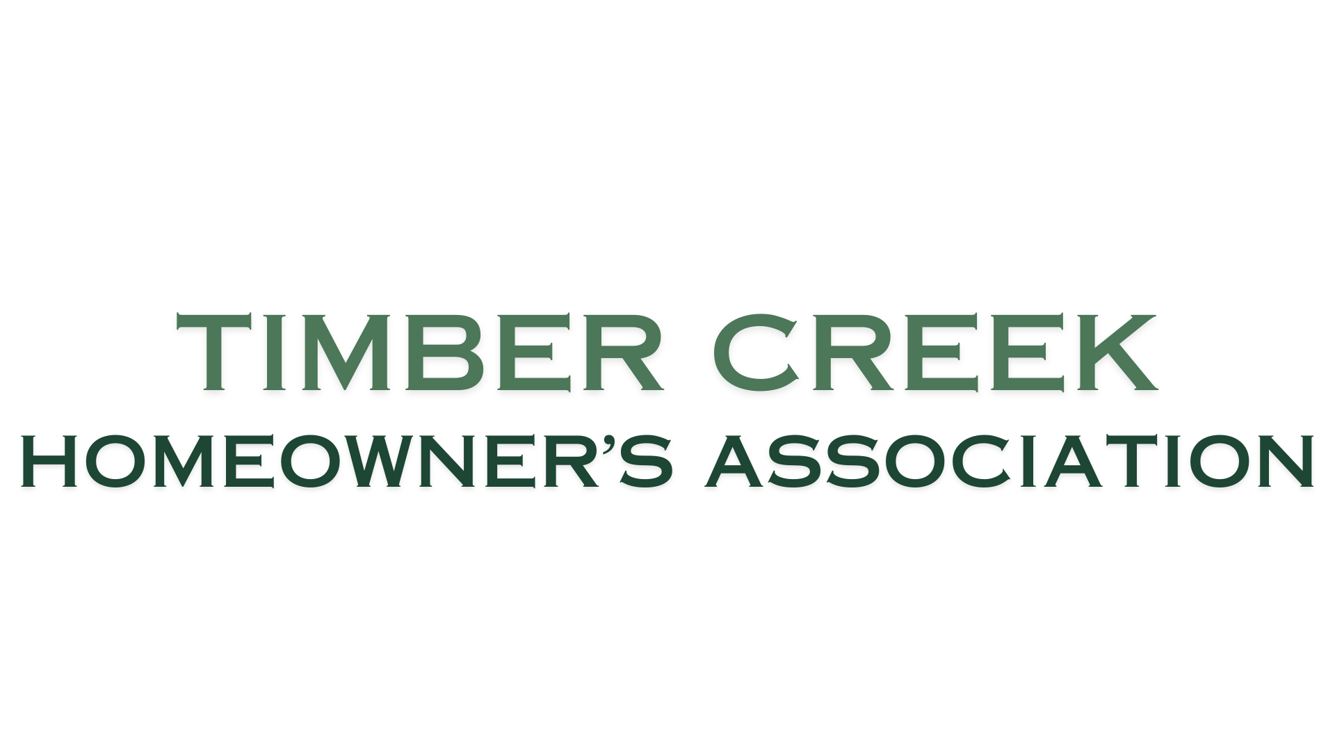 Timber Creek Homeowner's Association Logo