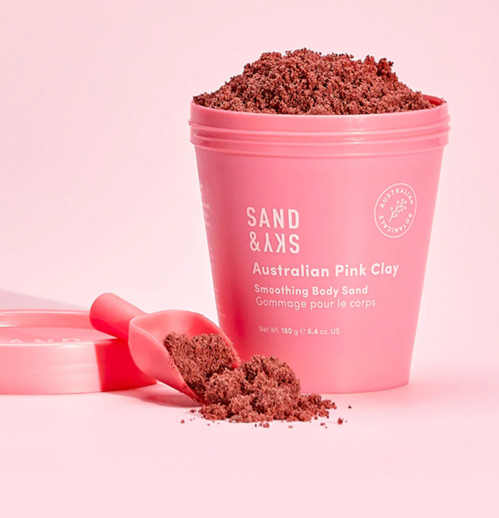 SAND & SKY Australian Pink Clay Smoothing Body Sand