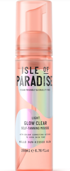 Isle of Paradise Light Glow Clear Self Tanning Mousse 200 ml