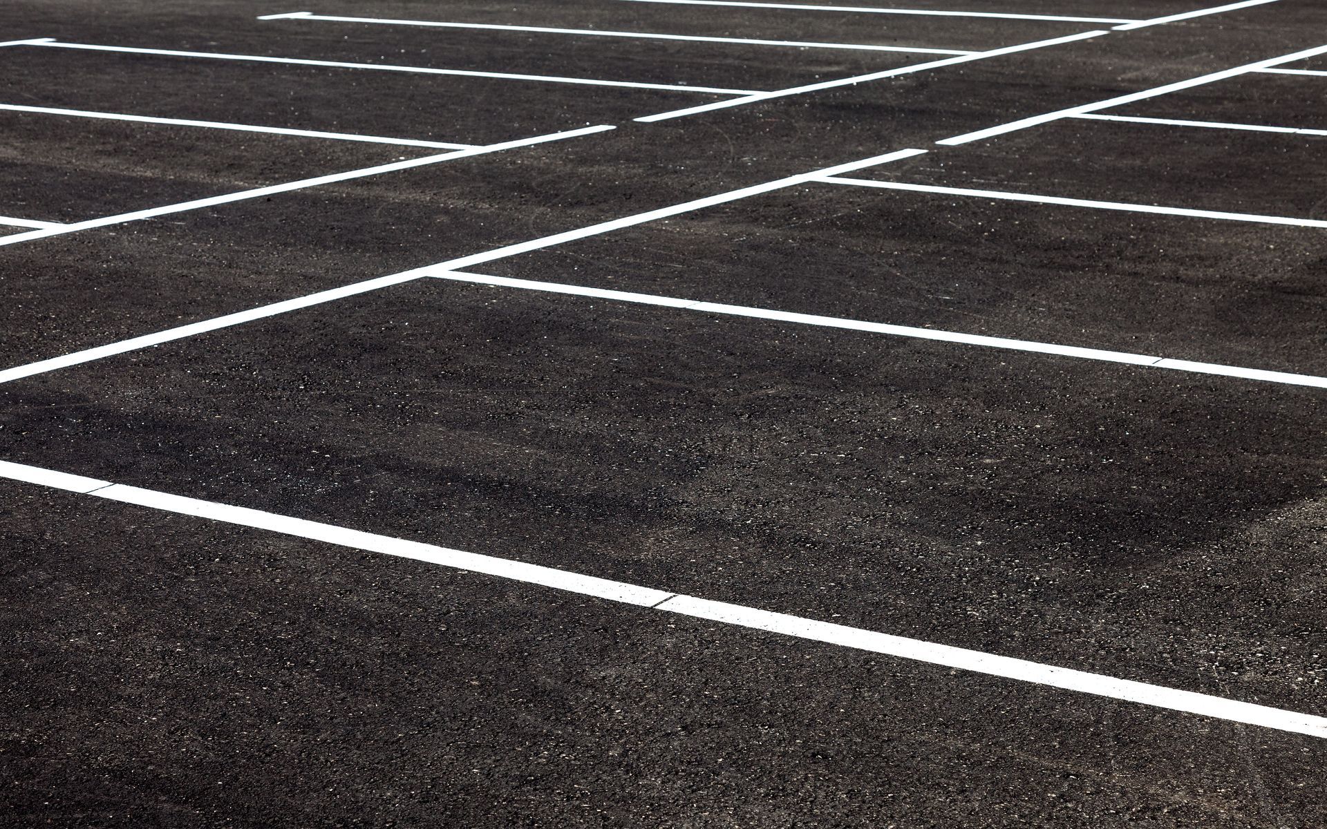 Newly Cleaned Parking Lot