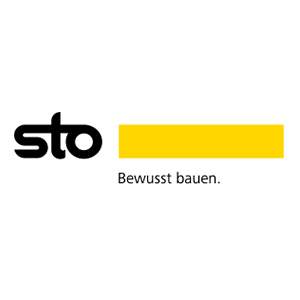 Sto-Logo Aufschrift „Bewusst bauen“