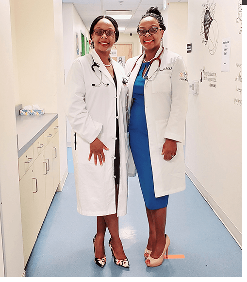 Dr. Wardlaw (l) Dr. McDonald (r) Drs. Delana Wardlaw and Elana McDonald