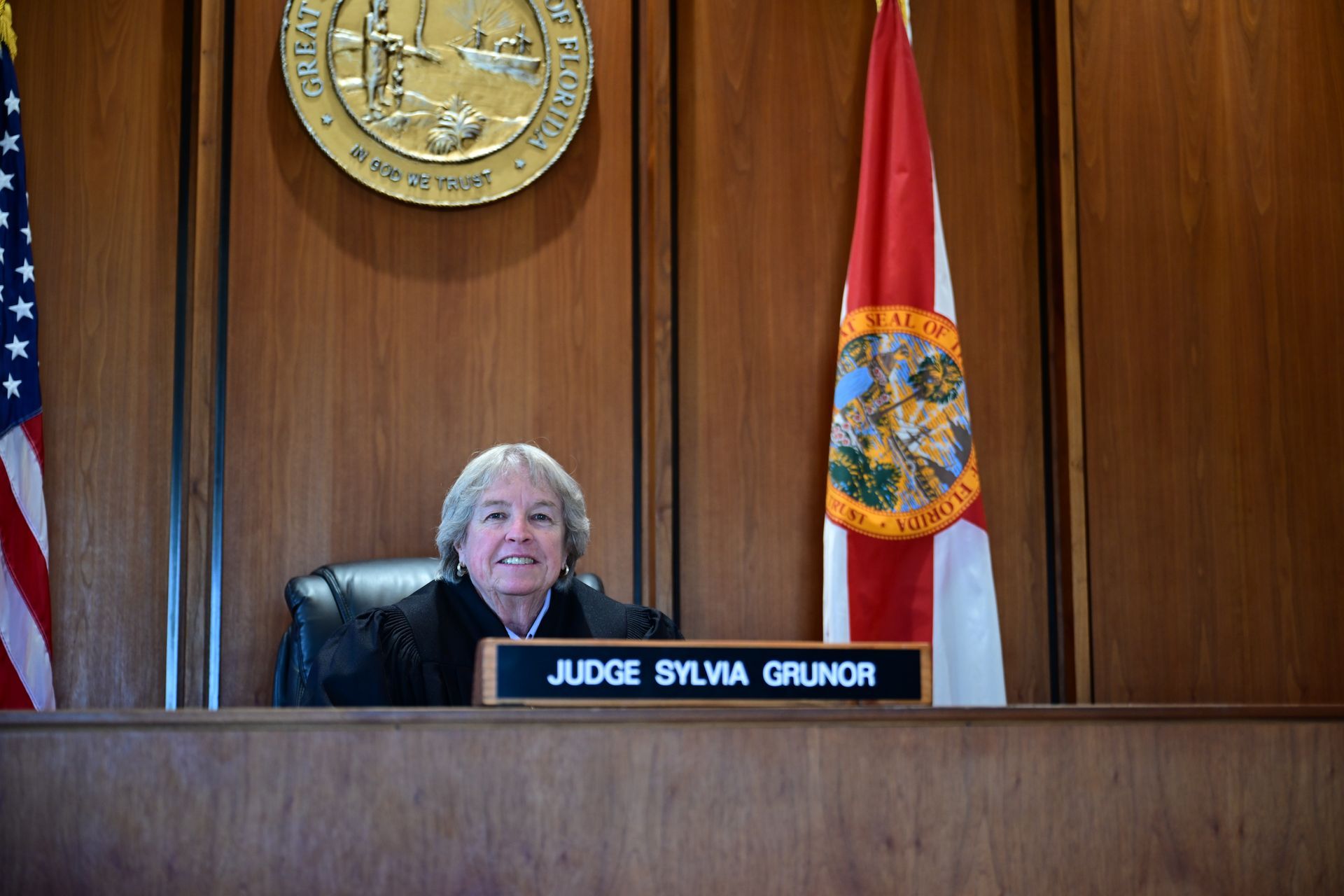 Judge Sylvia Grunor on the bench