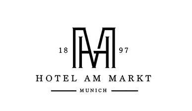 Logo for Hotel Am Markt in Munich: stylized