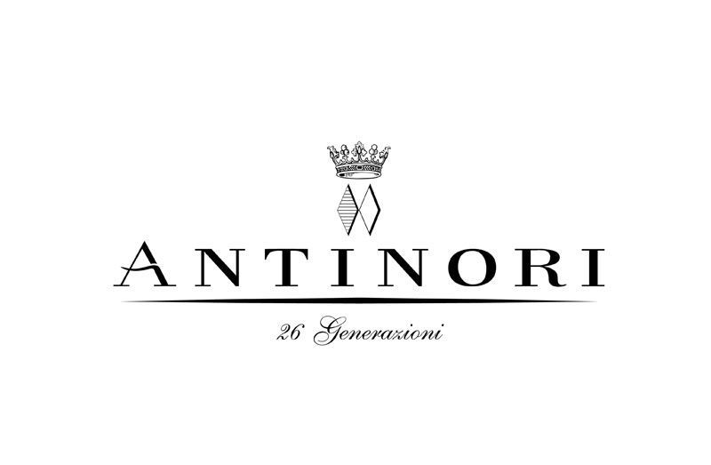 Logo Antinori con corona, stemma e testo