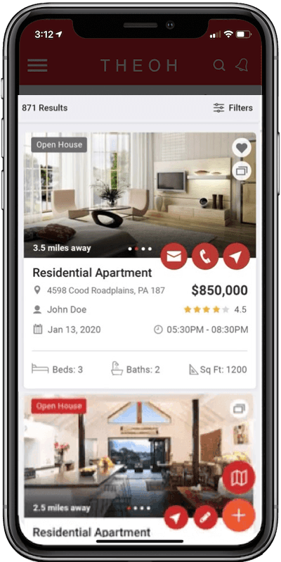the open house near me advertising app for realtors