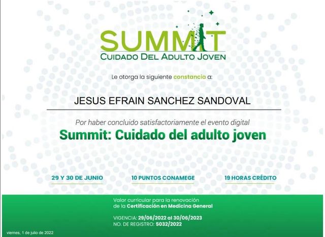 PEDIATRA JESÚS EFRAÍN SÁNCHEZ SANDOVAL