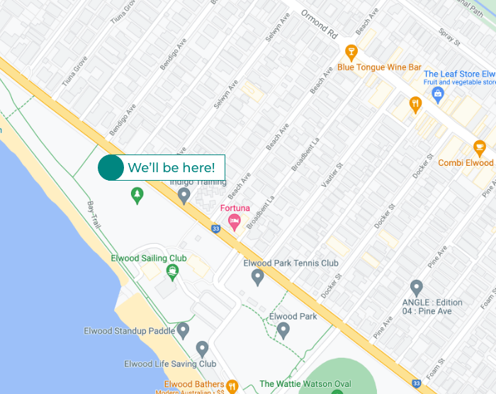 A map of St Kilda showing the