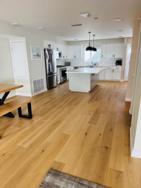 light colors wood floors in oceanside